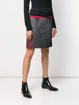 Prada belted knee skirt