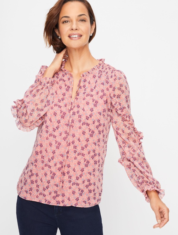 talbots pink tops