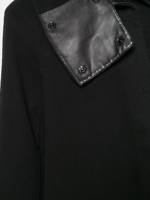 Jean Paul Gaultier Pre-Owned 1990's asymmetric collar A-line coat