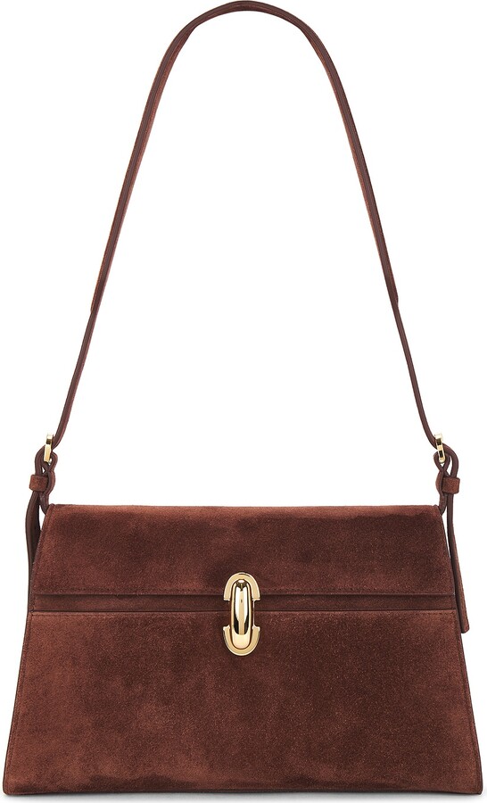 Savette Symmetry Shoulder Bag in Chocolate