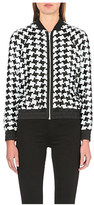 Thumbnail for your product : MICHAEL Michael Kors Sequinned houndstooth bomber jacket