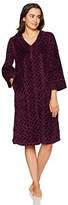 Thumbnail for your product : Miss Elaine Women's Micro Fleece Short Zip Robe
