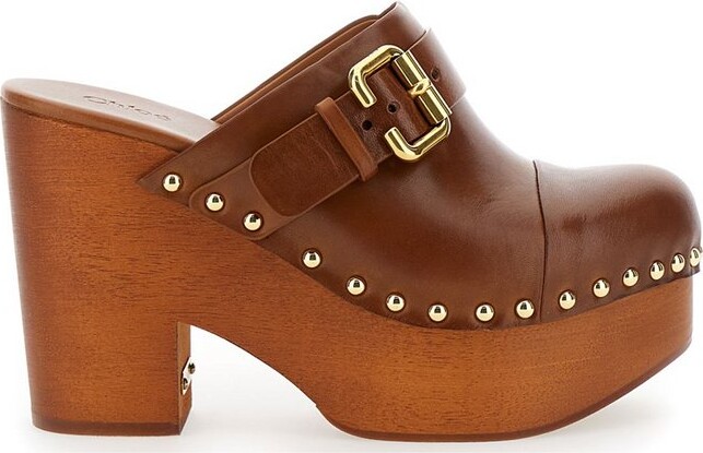 Chloé Jeannette Wedge Clogs