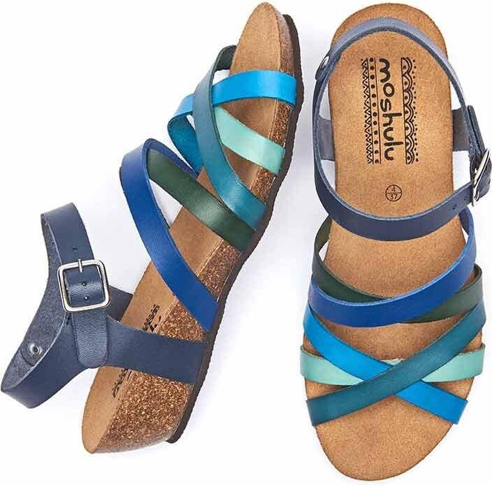 Moshulu 'Zilla' Wedge Cork Footbed Sandals - ShopStyle