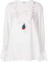 Thumbnail for your product : Dondup ruffled neck blouse