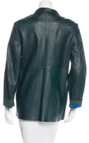 Thumbnail for your product : Marni Leather Notch-Lapel Jacket