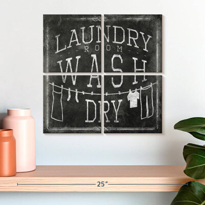 Ebern Designs Tergel Chalkboard Laundry