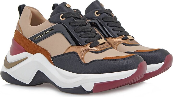 Renato Garini Women's Platform Fall Sneaker In Multicolor