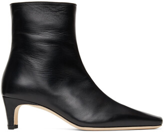 STAUD Black Wally Ankle Boots