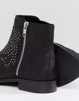 Thumbnail for your product : ASOS DESIGN AUTO PILOT Wide Fit Suede Studded Ankle Boots