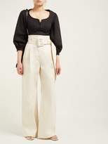 Thumbnail for your product : Proenza Schouler High Rise Wide Leg Jeans - Womens - Ivory