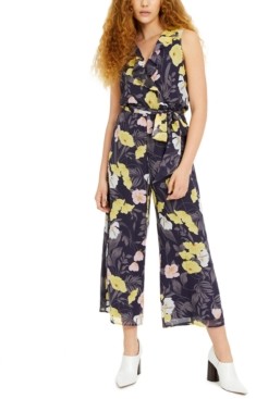 macy's yellow jumpsuit
