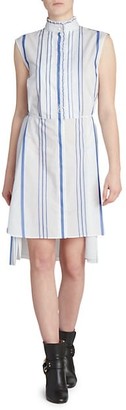 Chloé Stripe Cotton Sleeveless Shirtdress