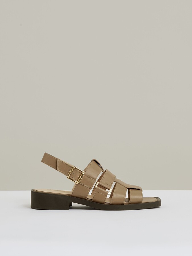 Reiss Leather Fisherman Sandals