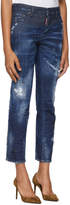 Thumbnail for your product : DSQUARED2 Blue Boyfriend Dark Wash Jeans