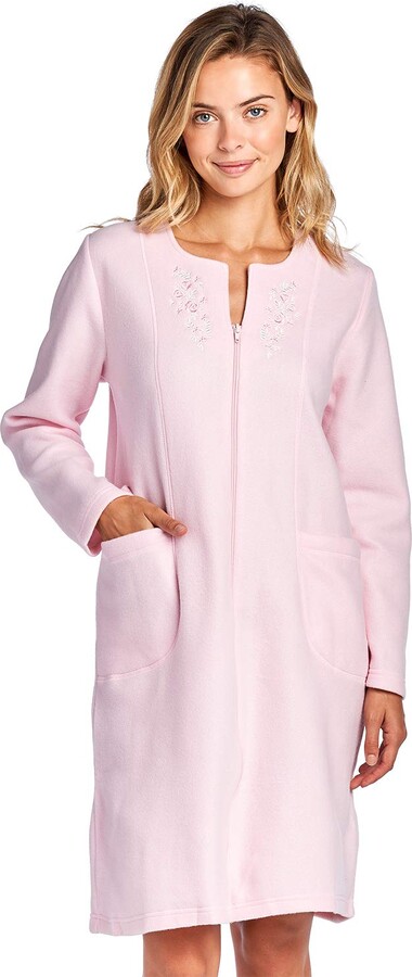 zip plush robe