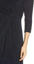 Thumbnail for your product : Alex Evenings Knot Front Sequin Jacquard Evening Dress
