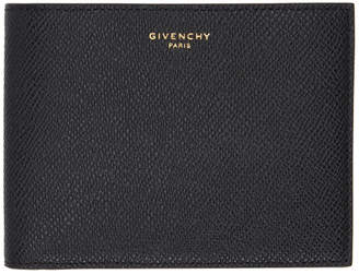Givenchy Black and Red Eros Textured Leather Wallet