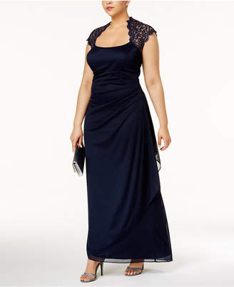 Xscape Evenings Ruched Lace Gown