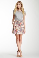 Thumbnail for your product : Tulle Printed Flare Mini Skirt