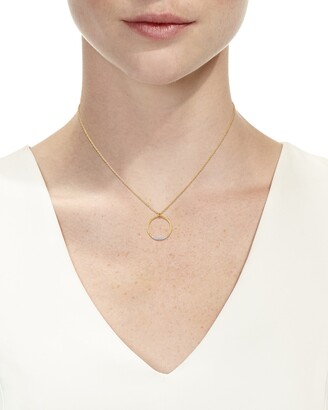 Gurhan Delicate Geo Diamond Pave Pendant Necklace