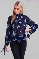 Thumbnail for your product : Next Womens Urban Bliss Evie Tie Neck Floral Blouse