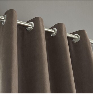 Catherine Lansfield Faux Suede Eyelet Curtains