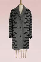 Wool Coat with Zippered Pockets 