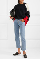 Thumbnail for your product : Chinti and Parker Patchwork Cashmere Sweater - Navy