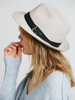 Thumbnail for your product : Free People Christys’ Crown Collection Double Banded Embossed Fedora