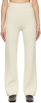 Thumbnail for your product : DRAE Off-White Wool Lounge Pants