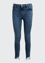 Thumbnail for your product : J Brand Alana High-Rise Crop Skinny Jeans with Destroyed Hem
