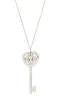 Thumbnail for your product : Tiffany & Co. Diamond Ornate Heart Key Pendant Necklace