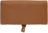 Thumbnail for your product : Chloé Brown Long Marcie Flap Wallet