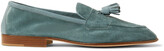 Thumbnail for your product : Edward Green Portland Leather-Trimmed Suede Tasselled Loafers
