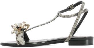 Lanvin Snake Leather Sandals