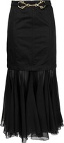 Layered-Design Belted Skirt 