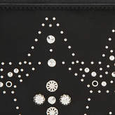 Thumbnail for your product : Jimmy Choo CARNABY Black Leather Travel Wallet with Graphic Star Studded Embellishment