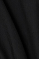 Thumbnail for your product : alexanderwang.t Ruched Cotton-poplin Mini Shirt Dress - Black