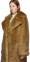 Thumbnail for your product : Gucci Tan Faux-Fur Coat