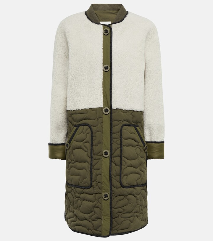 Yves Salomon Quilted and shearling coat