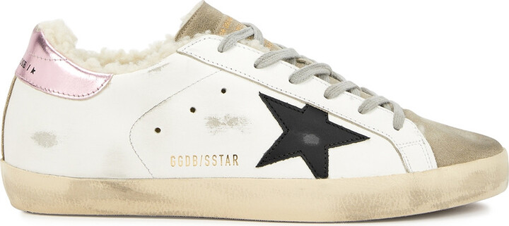 Golden Goose Superstar Distressed Leather Sneakers