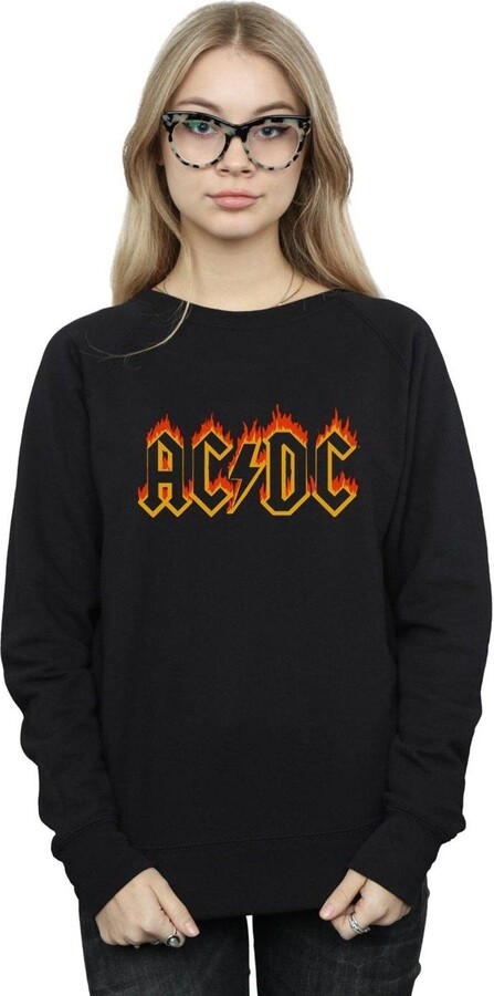 AC/DC Flames Logo Sweatshirt - ShopStyle Jumpers & Hoodies