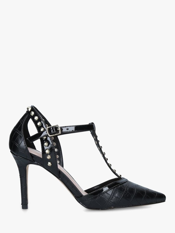carvela black court shoes