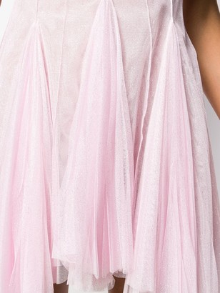 Philosophy di Lorenzo Serafini Flared Shimmer Dress