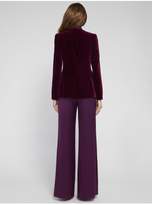 Thumbnail for your product : Alice + Olivia Macey Velvet Fitted Blazer