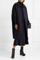 Thumbnail for your product : Jil Sander Oversized Knit-trimmed Wool-blend Coat