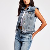 denim gilet womens