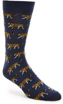 Thumbnail for your product : Topman Leopard Socks