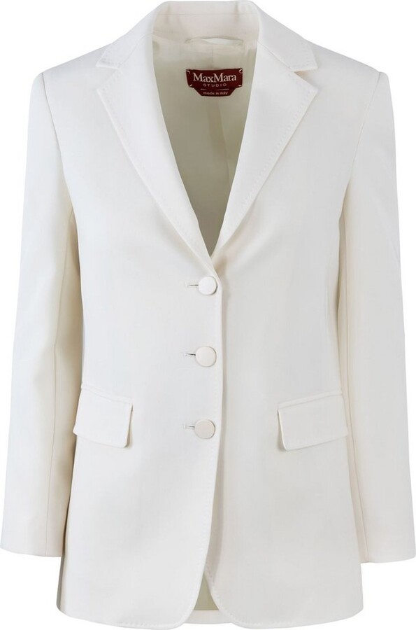 Studio Max Mara Patrik Single-Breasted Long-Sleeved Jacket